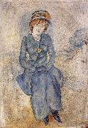Jules Pascin Aiermina wearing the green dress oil painting reproduction